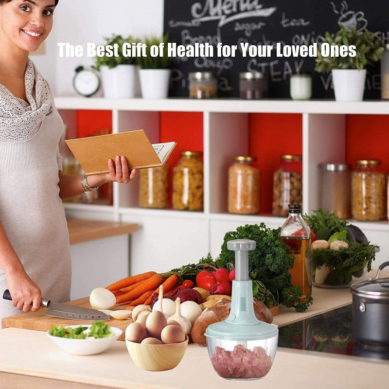Hand Press Manual Food Chopper