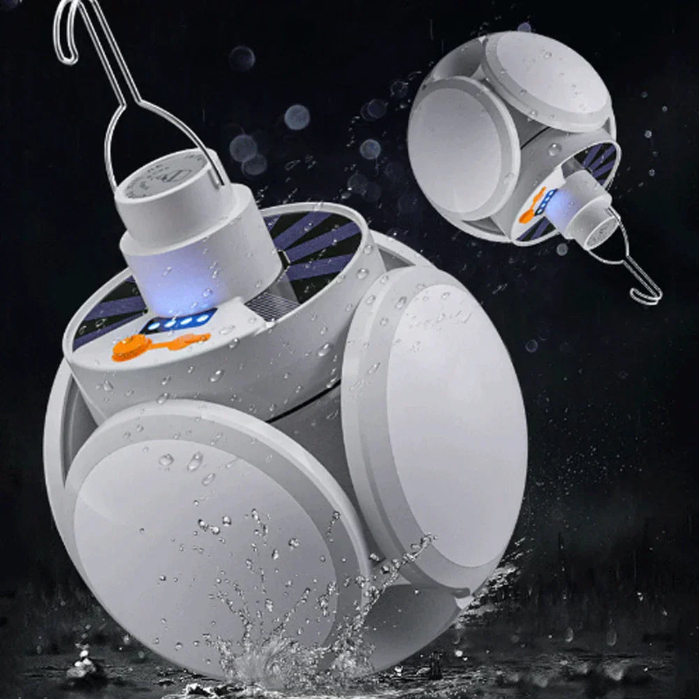 Solar Outdoor Folding Light Portable USB Rechargeable LED Bulb