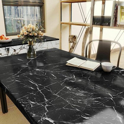 Black Marble Wall Sticker Sheet